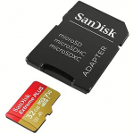 Sandisk Extreme PLUS, microSDHC, 32GB, UHS-I, U3, V30 +Adapter SDSQXBG-032G-GN6MA
