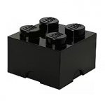 Lego Storage Brick 4, Black 40031733