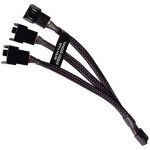 Alphacool Y-splitter 4-pin to 3x 4-pin PWM, 15cm, Black 18679