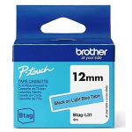 Brother BTAGL31 12MM BLACK ON LIGHT BLUE TAPE BTAGL31