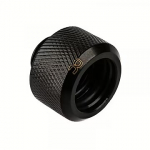 Alphacool Eiszapfen 16mm HardTube compression fitting G1/4, Knurled, Deep Black 17264