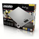 Mesko MS 3145 Kitchen scales, Capacity 5 kg , Big LCD Display, Auto-zero/Auto-off, Silver Mesko Warranty 24 month(s) MS 3145