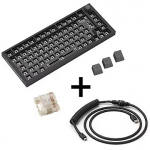 Glorious Pc Gaming Race GMMK Pro Black Phantom Gaming Tastatur, GPBT-Keycaps, Gateron Clear Switches GABU-468