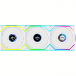 Lian Li UNI FAN SL Wireless LCD 120, White, 3 Pack + Controller 12SLLCD1W3W