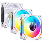 Jonsbo ZL-120WR ARGB, Reverse Blade, 3-Pack, White ZL-120WR