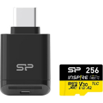 Silicon Power memory card microSDXC 256GB Inspire + card reader SP256GBSTXLA2VC2