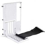 Lian Li O11D MINI/O11 AIR MINI VERTICAL BRACKET KIT + PCIe 4.0 Riser, 200mm, White O11DMINI-1W-4