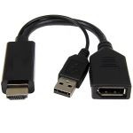 Cablexpert Active 4K HDMI to DisplayPort Adapter, 0.1m, Black A-HDMIM-DPF-01
