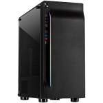 Inter-Tech A-3411 CREEK, Tempered Glass, Black IT-A-3411_CREEK