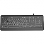Gembird Klaviatūra Gembird Slim Backlight USB-A+C RU KB-UML-04-CYRL