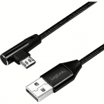 Logilink USB-A to MicroUSB, Angle, 0.3m CU0141