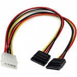Startech Molex to 2x SATA, 0.3m PYO2LP4SATA