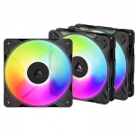 Arctic P12 Pro Reverse A-RGB, 3 Pack, Black ACFAN00333A