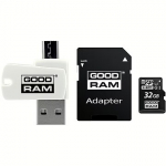 Goodram microSDHC, 32GB, Class 10 + Adapter + Reader M1A4-0320R12