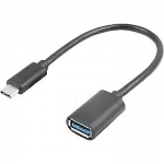 Lanberg USB-C to USB-A Adapter, 15cm, Black AD-UC-UA-04