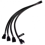 Alphacool Y-splitter 4-pin to 4x 4-pin PWM, 30cm, Black 18683