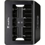 VARTA LCD Universal Charger+, charger (black, charges up to 4 AA, AAA, C, D or 1x 9V) 57688101401