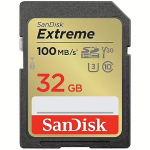 Sandisk Extreme, SDHC, 32GB, UHS-I, U3, V30 SDSDXVT-032G-GNCIN
