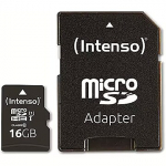 Intenso Performance, 16GB, microSDHC, UHS-I, Class 10 +Adapter 3424470