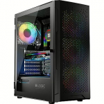 Logic Aramis AGRB Midi, Tempered Glass, Black AT-ARAMIS-10-0000000-0002