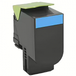 Lexmark 80x Cyan Toner Cartridge Return Program (2K) for CX410de, CX410dte, CX410e, CX310dn, CX310n, CX510de, CX510dhe, CX510dthe 80C2SC0