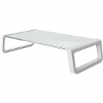 Trust Tempered glass monitor stand Monta, White 25351
