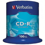 Verbatim CD-R, 80min/700MB, 52X, 100 pack, EXTRA PROTECTION 43411