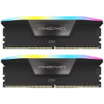 Corsair Vengeance RGB Black (EXPO + XMP), DDR5, 64GB, 5600MT/s, CL40, Kit of 2 CMH64GX5M2D5600Z40