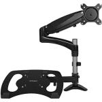 Startech Desk-Mount Monitor Arm with Laptop Stand, 15-27" ARMUNONB