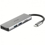 D-Link USB-C 5-PORT USB HUB+HDMI WITH CARD READER DUB-M530