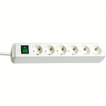 Brennenstuhl Eco-Line Power Strip 6-way, 1.5m, White 1159520015