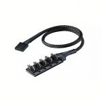 Akasa FLEXA FP5H PWM Splitter Hub, 5 PWM headers from single PWM header AK-CBFA08-30BK