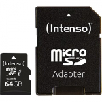 Intenso Performance, 64GB, microSDXC, UHS-I, Class 10 +Adapter 3424490