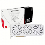 PowerColor Radeon RX 9070 XT, 16GB GDDR6, Hellhound Spectral White RX9070XT 16G-L/OC/WHITE