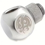 Bitspower G1/4" Silver Shining T-Rotary IG1/4"X2 Extender BP-TR-C