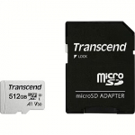 Transcend 300S, microSDXC, 512GB, UHS-I, U3, V30 +Adapter TS512GUSD300S-A