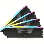 Corsair Vengeance RGB Black, DDR5, 64GB, 6200MT/s, CL32, Kit of 4 CMH64GX5M4B6200C32