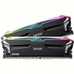 Lexar ARES RGB Black, 32GB, DDR5, 6400MT/s, CL32, Kit of 2 LD5EU016G-R6400GDLA