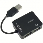 Logilink USB 2.0 Hub, 4-port, Black UA0139