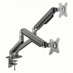 Gembird Desk mounted adjustable double monitor arm, 17-32" MA-DA2-05