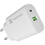 Natec Ribera 20W USB-A USB-C biała NUC-2396