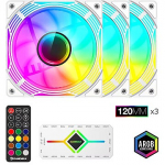 Gamemax KF300 WH, White, 3 Pack + Controller KF300 WH