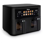 Tristar Double Basket Airfryer | FR-9075 | Power 2500 W | Capacity 9 L | Hot air technology | Black FR-9075