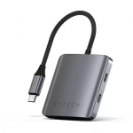 Satechi 4-Port USB-C Hub, Power Delivery, space grey - USB hub ST-H4CPDM