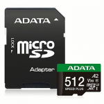 ADATA Speed Plus, microSDXC, 512GB UD512GUI3V30A2SP-RA1