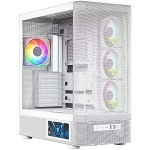 Modecom Volcano AQ400 ARGB, Tempered Glass, White MC-A-AQ400-4FA-W