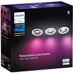Philips White Ambiance Adore Bathroom recessed and inset downlight (pack of 3) (silver) 929003807901