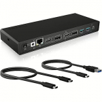 Raidsonic IB-DK2245AC, 13-in-1 USB 3.0 Type-A + Type-C Dock with PD 65W IB-DK2245AC