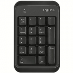 Logilink Wireless keypad, Bluetoo th v5.1 , black ID0201