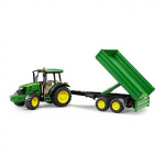 Bruder John Deere Tractor with trailer BR-02108